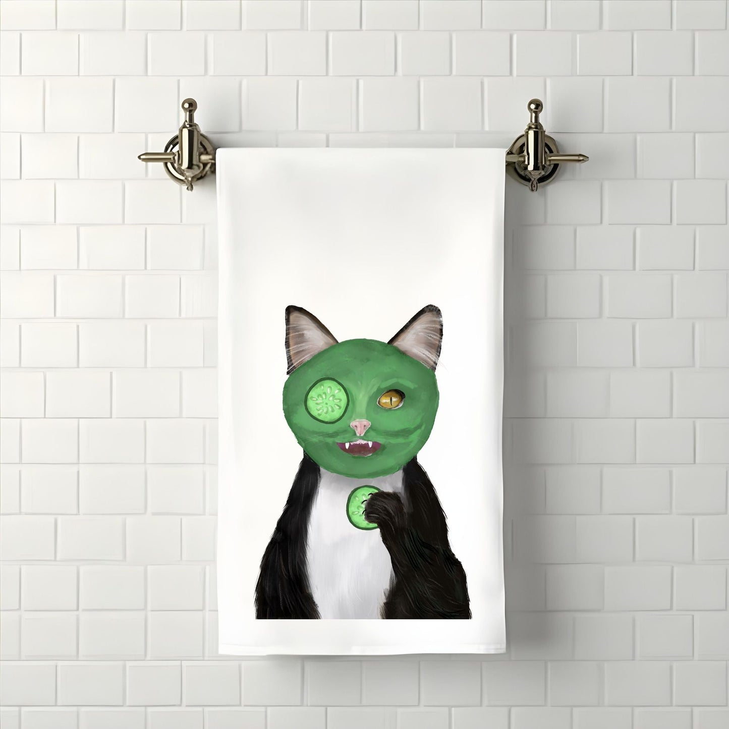 Spa Cat Bathroom Towel - MerikaArt