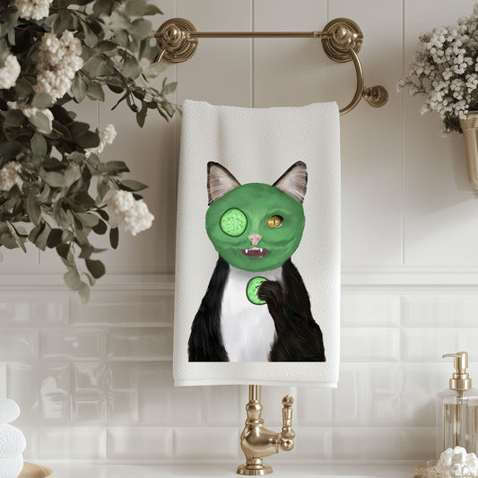 Spa Cat Bathroom Towel - MerikaArt