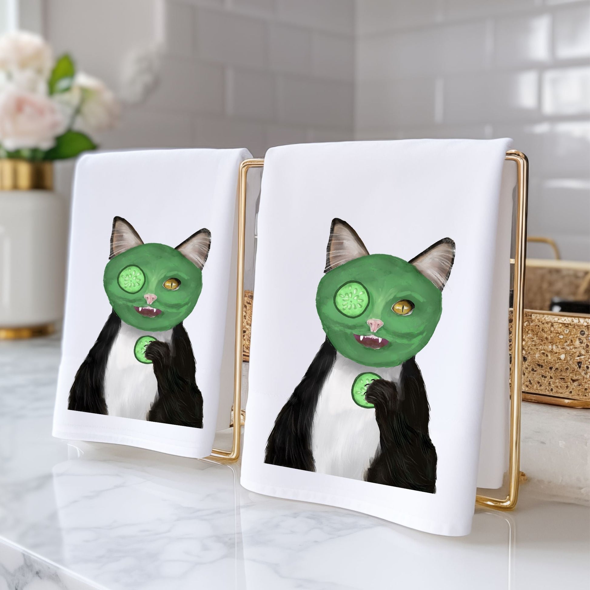 Spa Cat Bathroom Towel - MerikaArt
