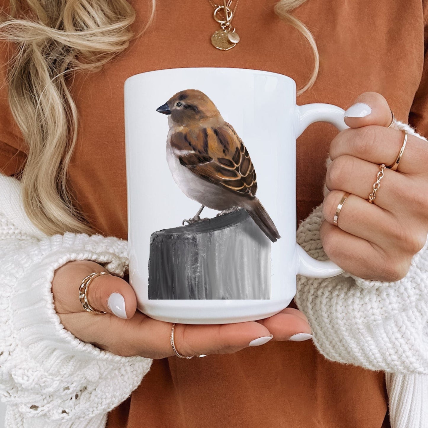 Sparrow Mug - MerikaArt