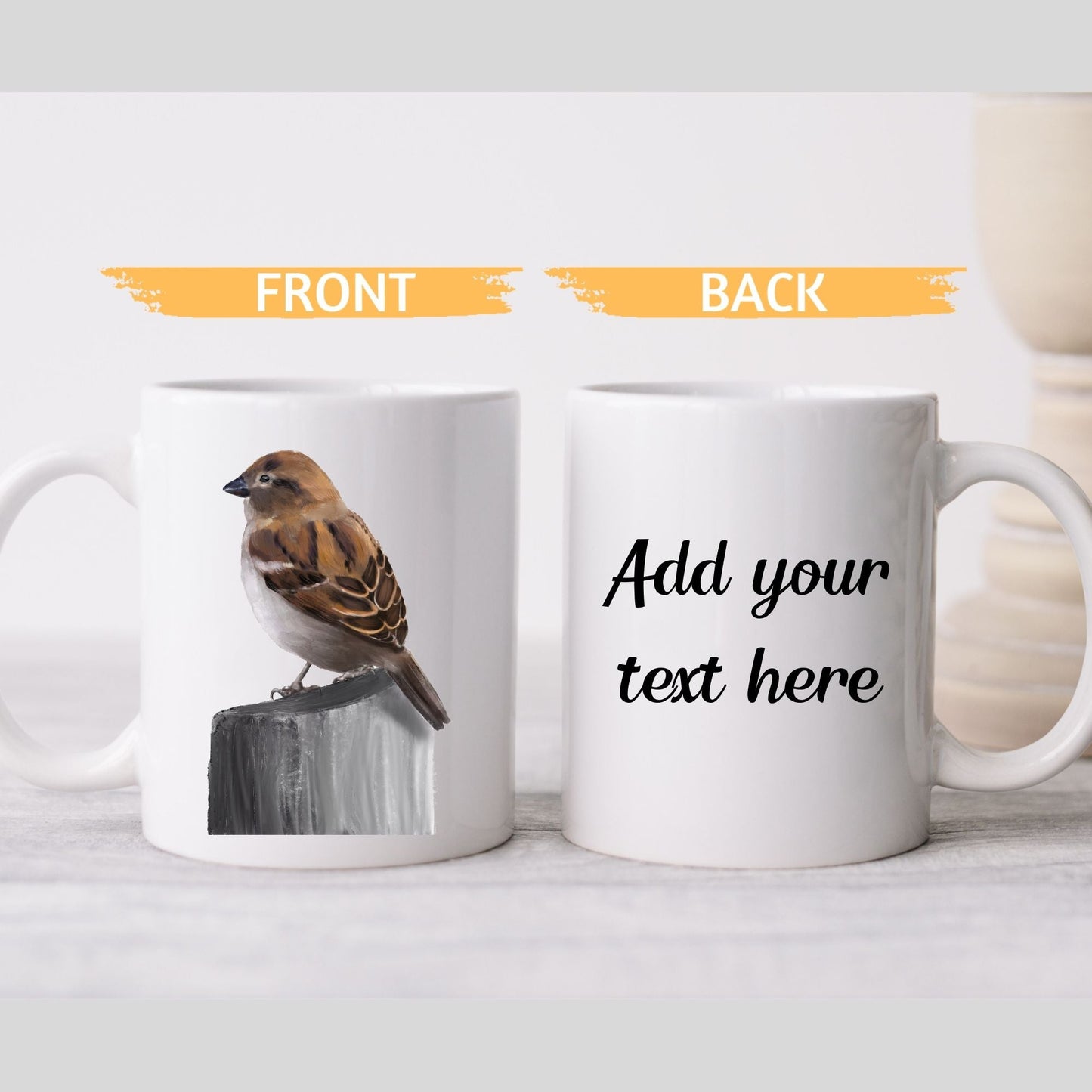 Sparrow Mug - MerikaArt