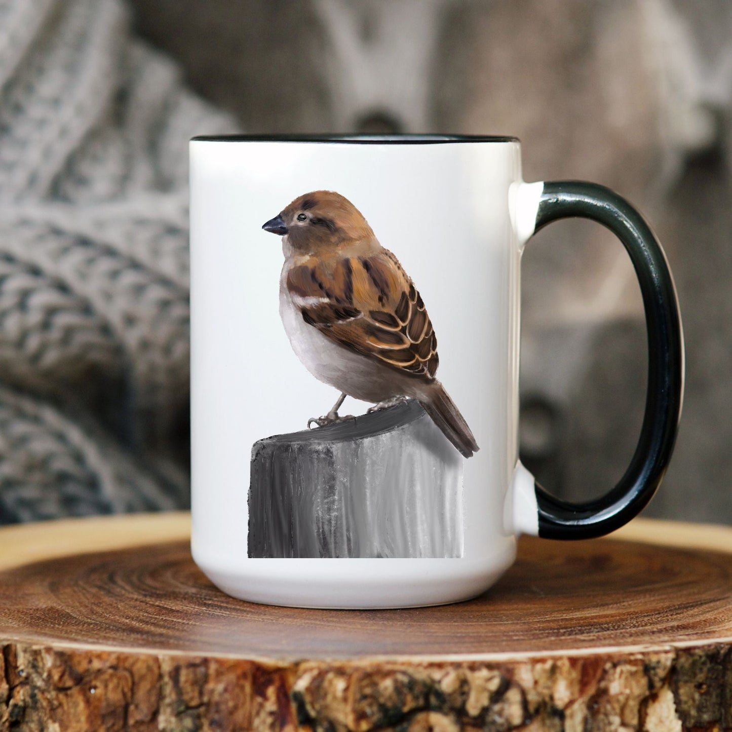 Sparrow Mug - MerikaArt