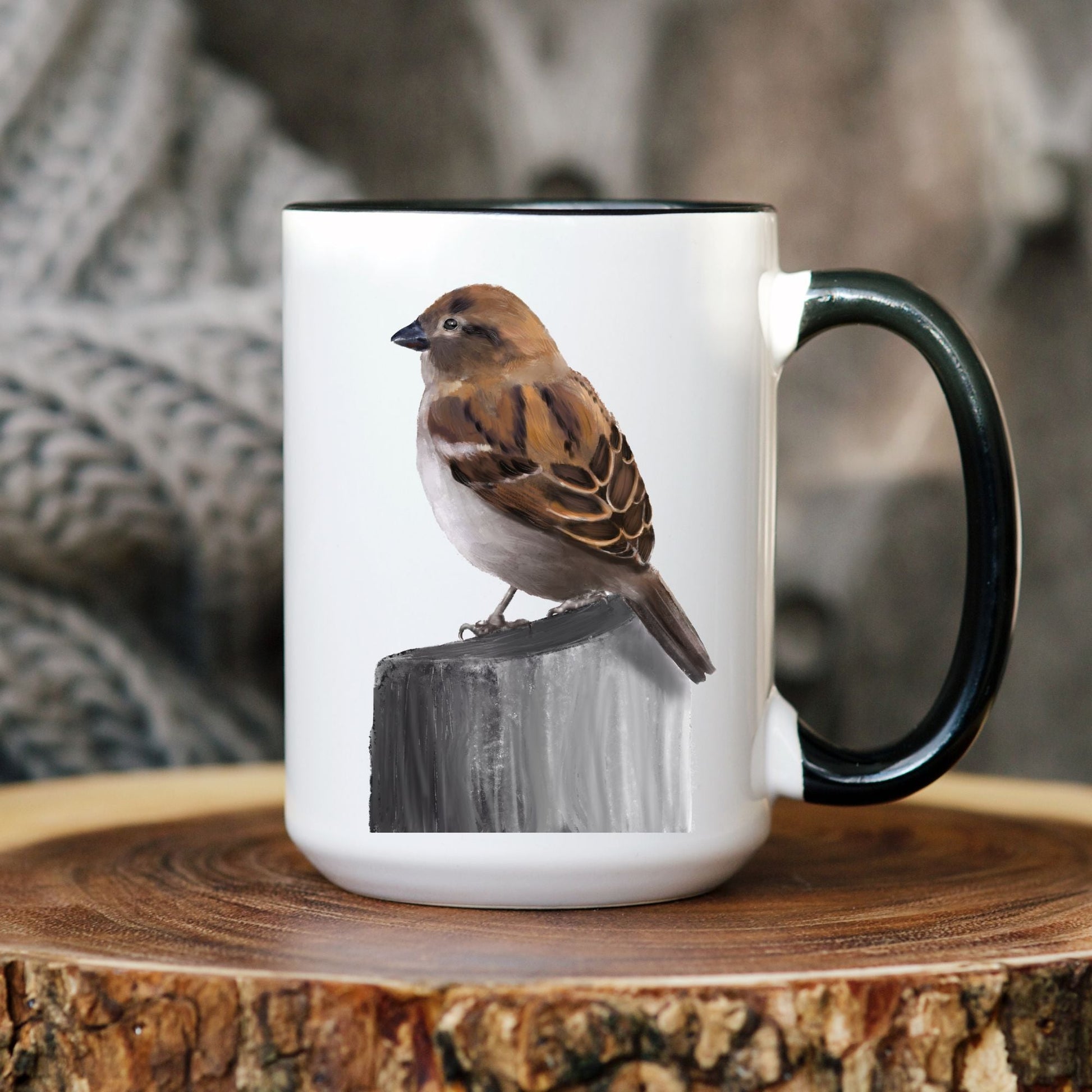 Sparrow Mug - MerikaArt