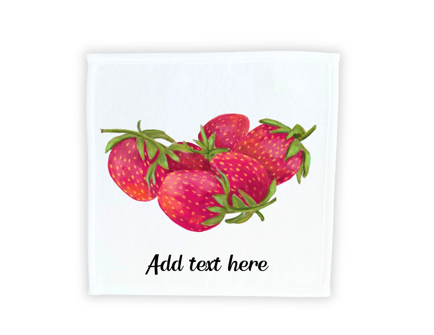 Strawberry Bliss Washcloth - MerikaArt