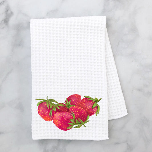 Strawberry Kitchen Towel - MerikaArt