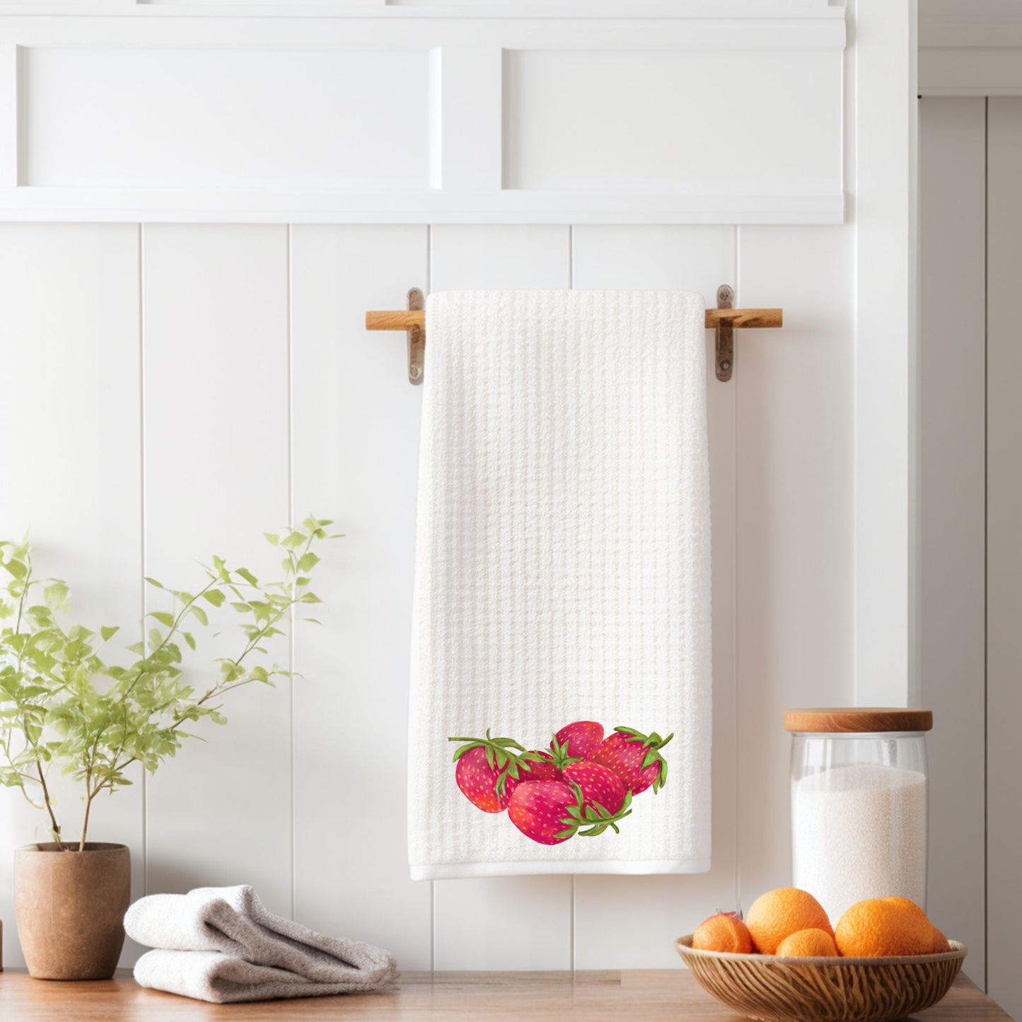Strawberry Kitchen Towel - MerikaArt