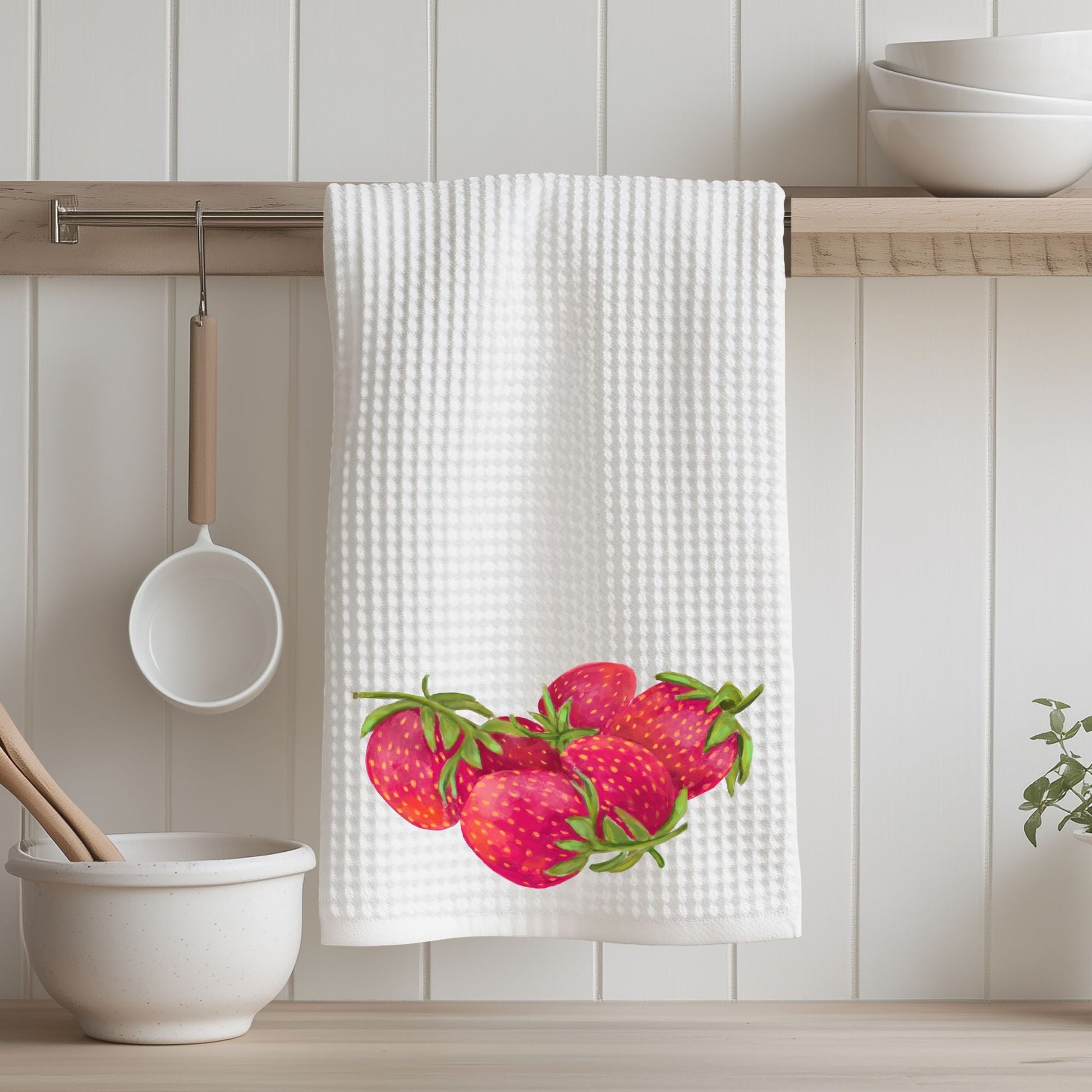 Strawberry Kitchen Towel - MerikaArt