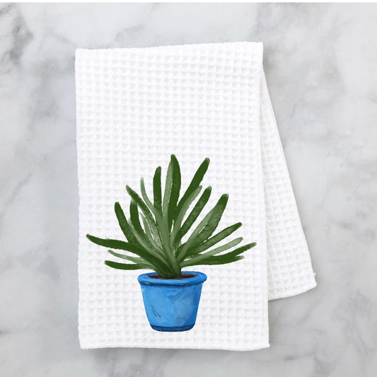 Succulent Kitchen Towel - MerikaArt