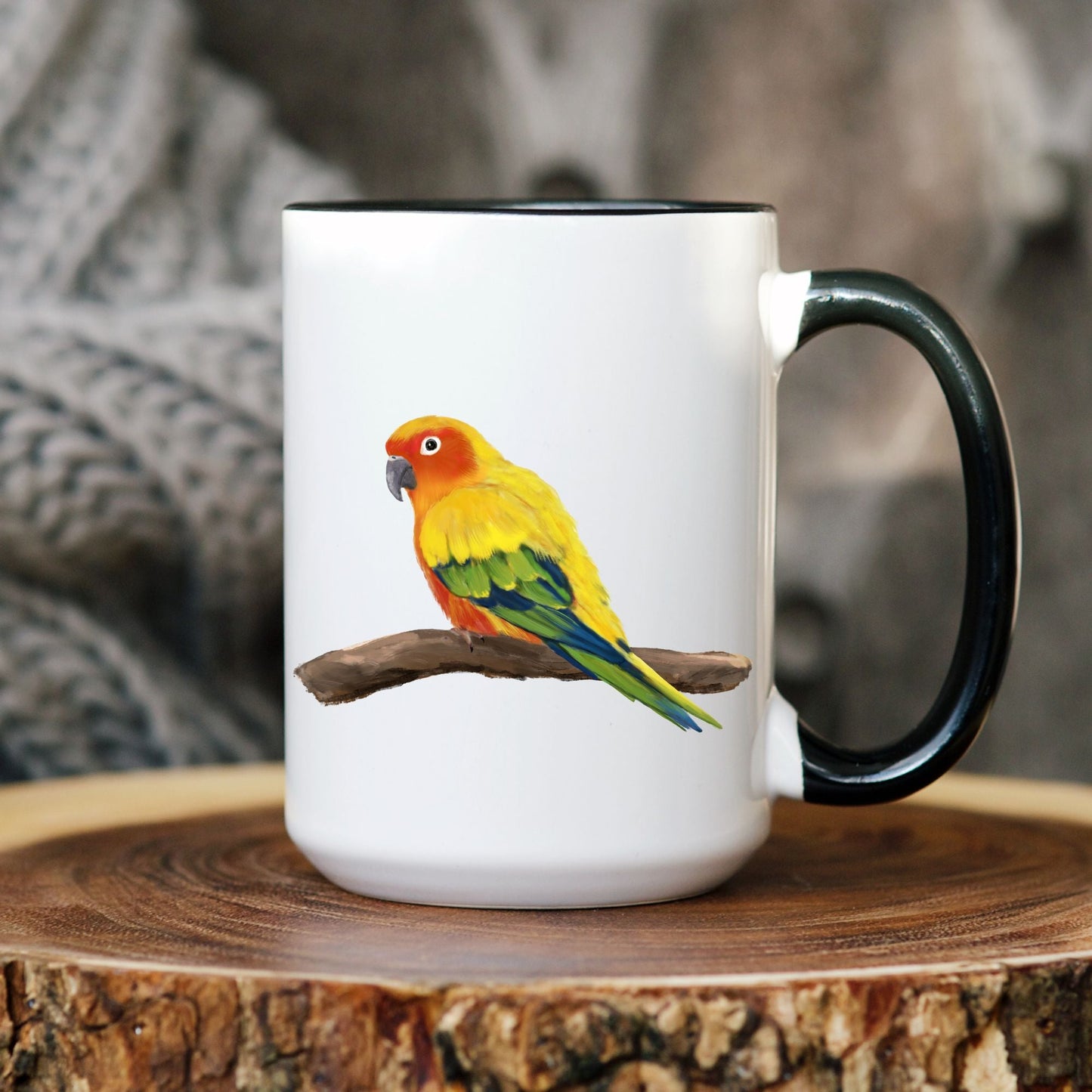 Sun Conure Mug - MerikaArt