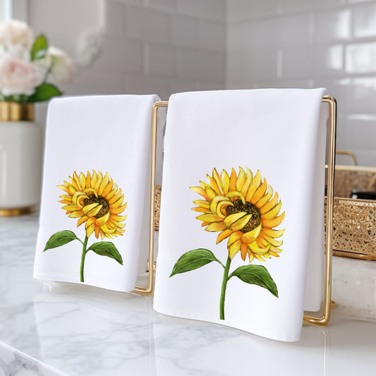 Sunflower Bathroom Towel - MerikaArt