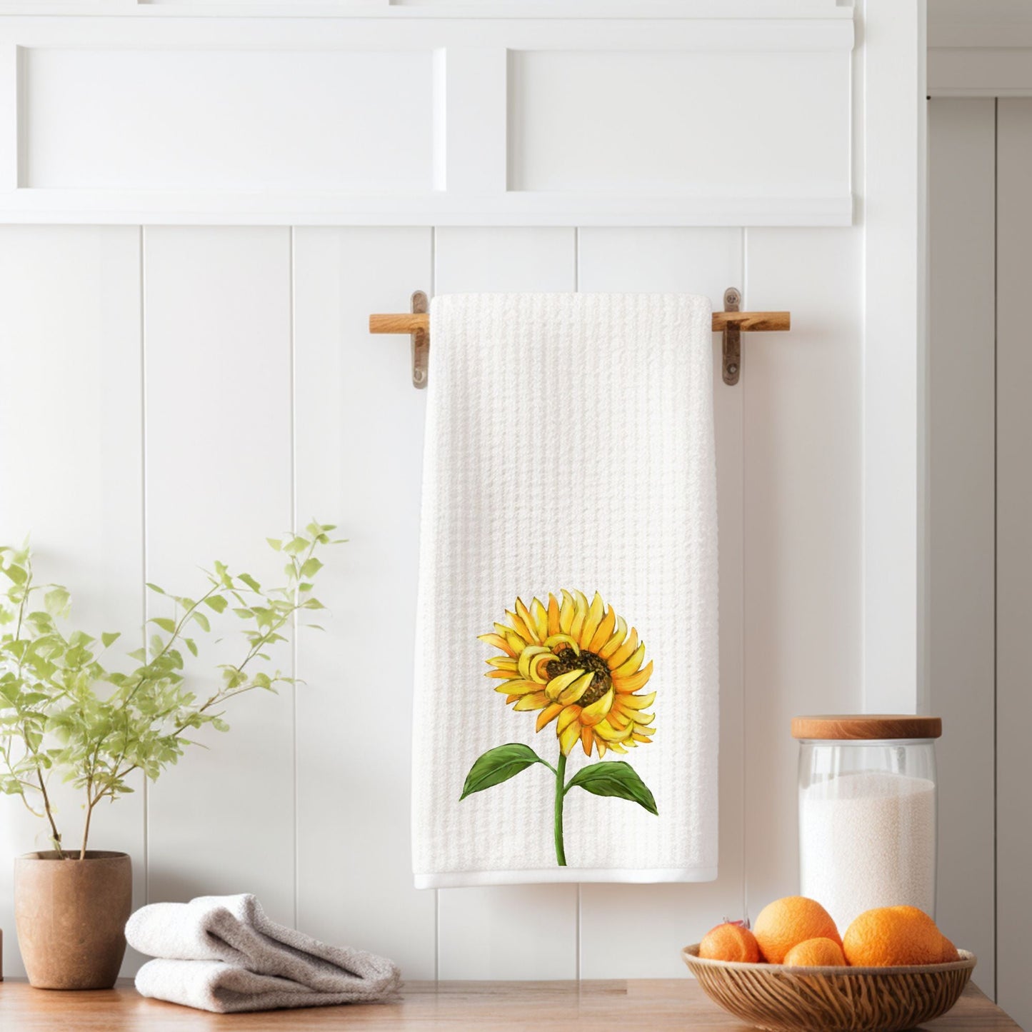 Sunflower Kitchen Towel - MerikaArt