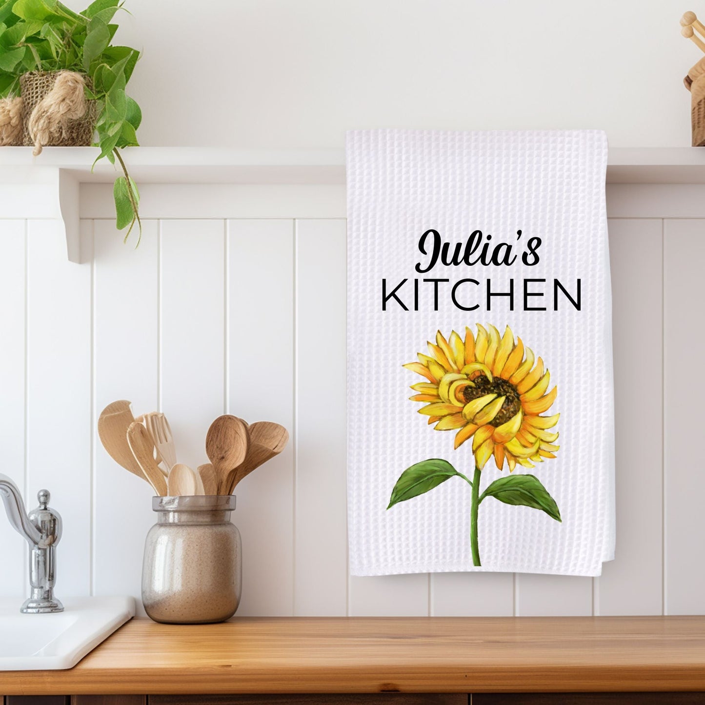 Sunflower Kitchen Towel - MerikaArt