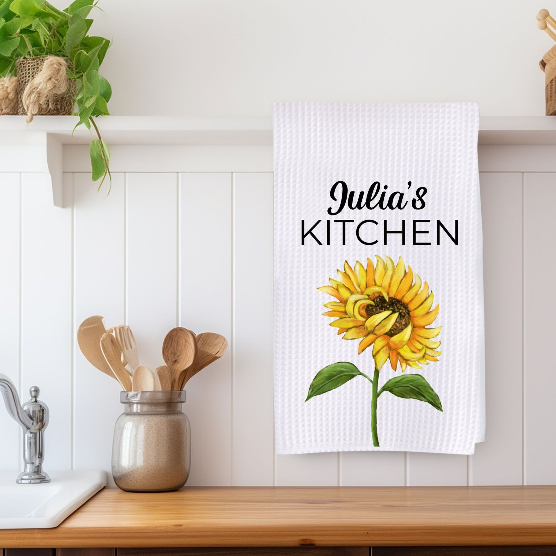 Sunflower Kitchen Towel - MerikaArt