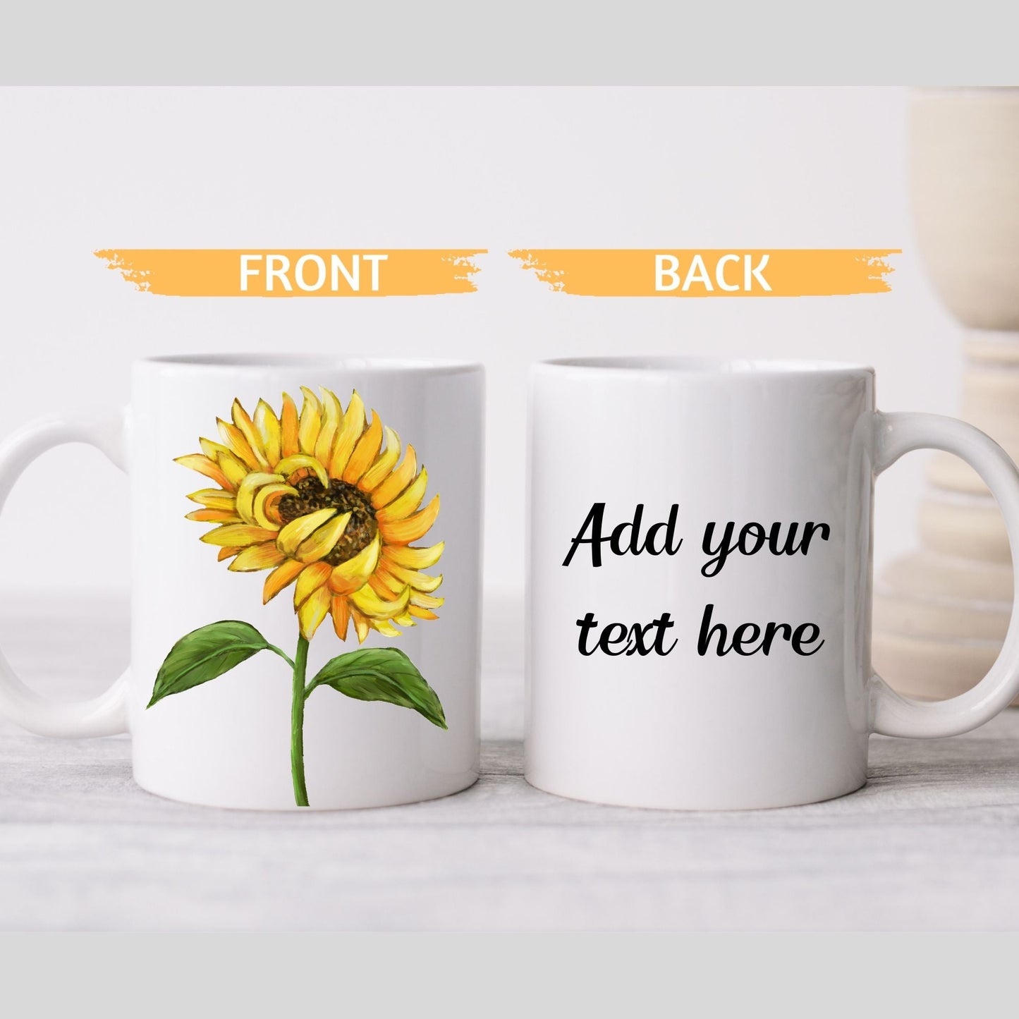 Sunflower Mug - MerikaArt