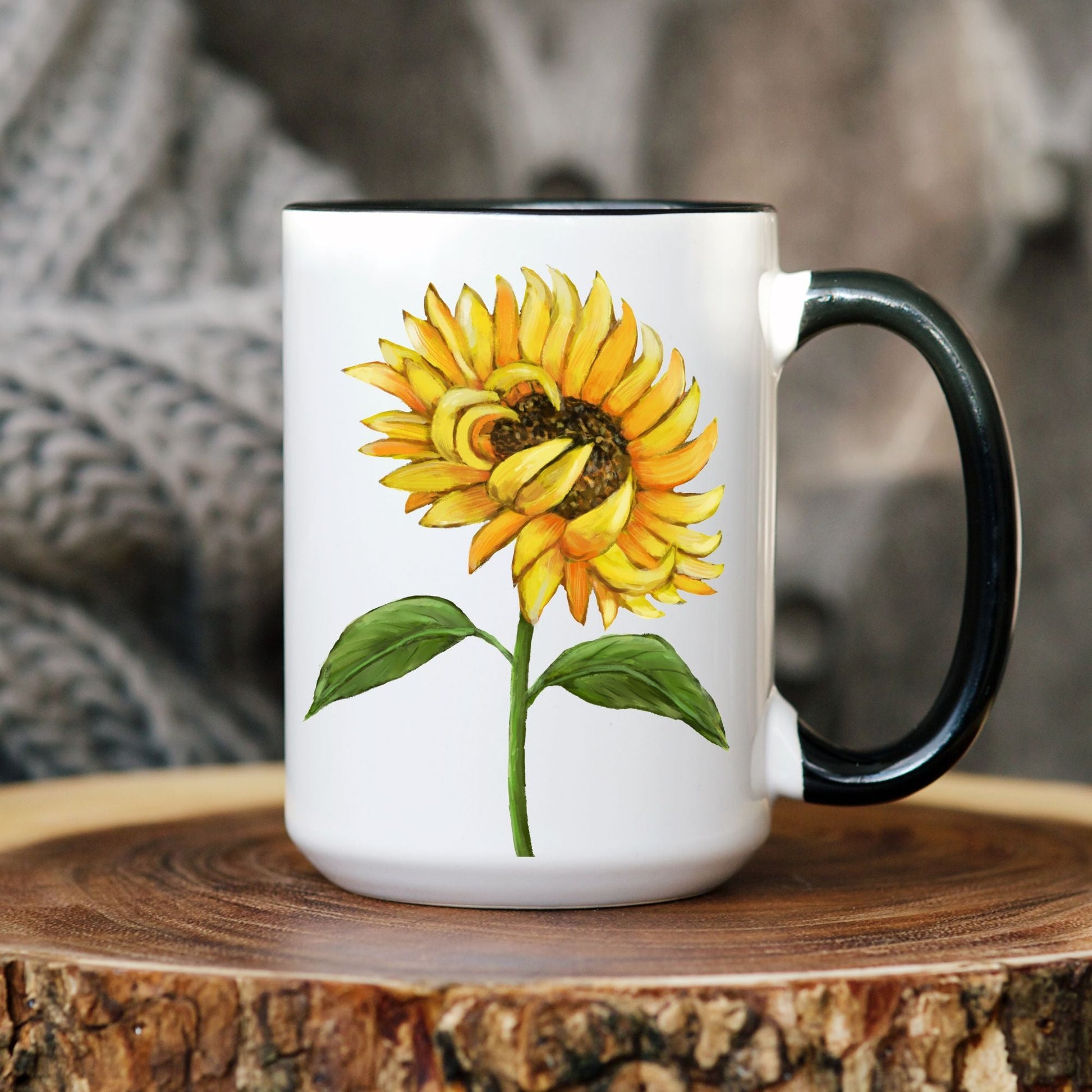 Sunflower Mug - MerikaArt