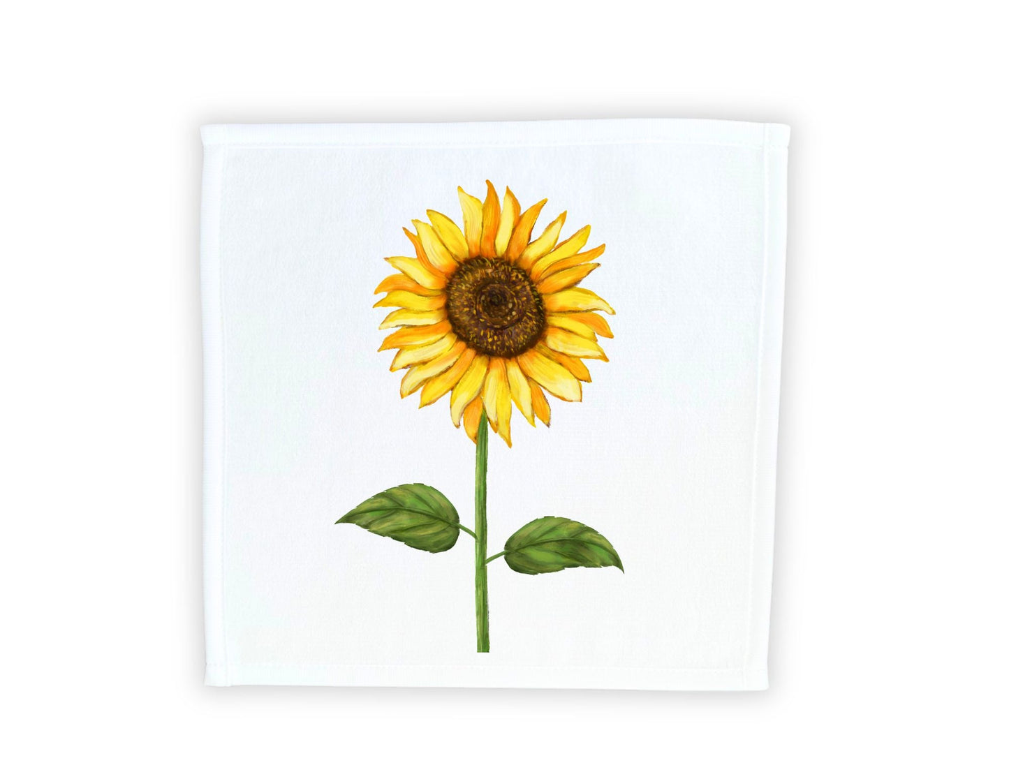 Sunflower Washcloth - MerikaArt