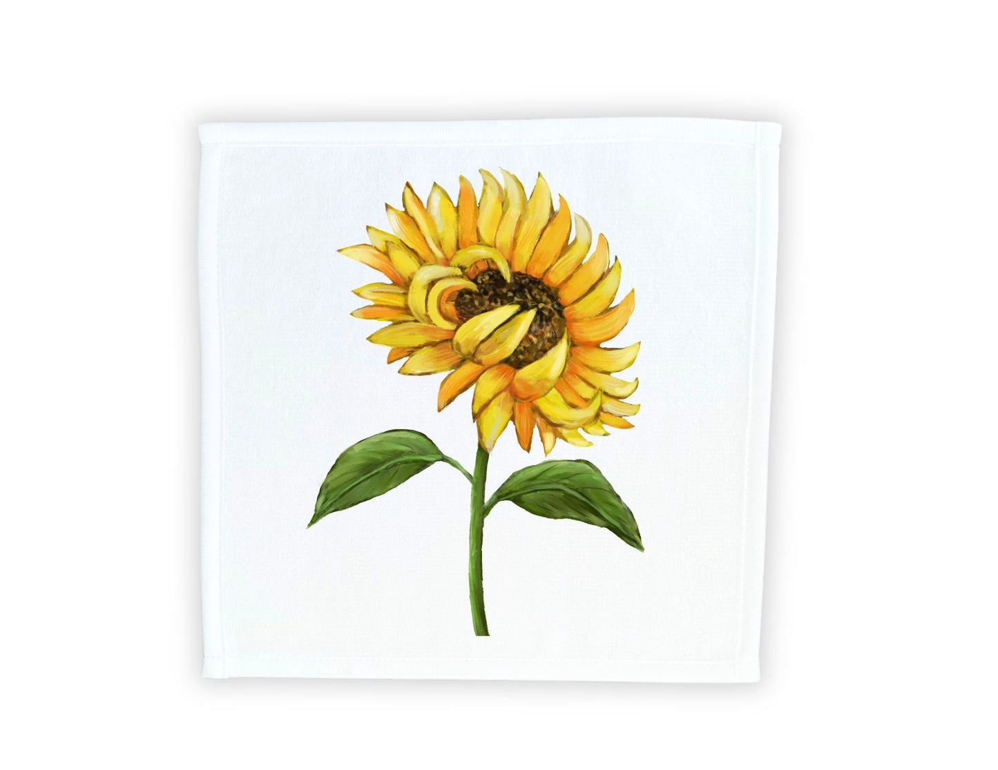 Sunflower Washcloth - MerikaArt