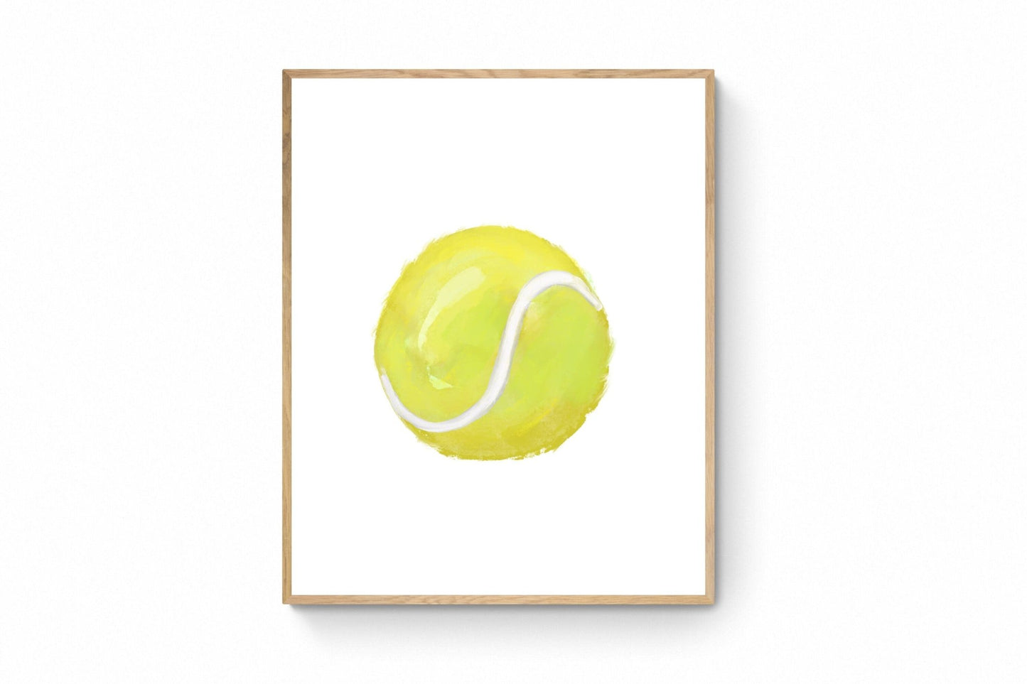 Tennis Ball Print, Sport Painting, Boys Room Wall Art, Girls Room Print, Boys Room Gift, Kids Wall Art, Nursery Decor, Sports Lover Drawing - MerikaArt