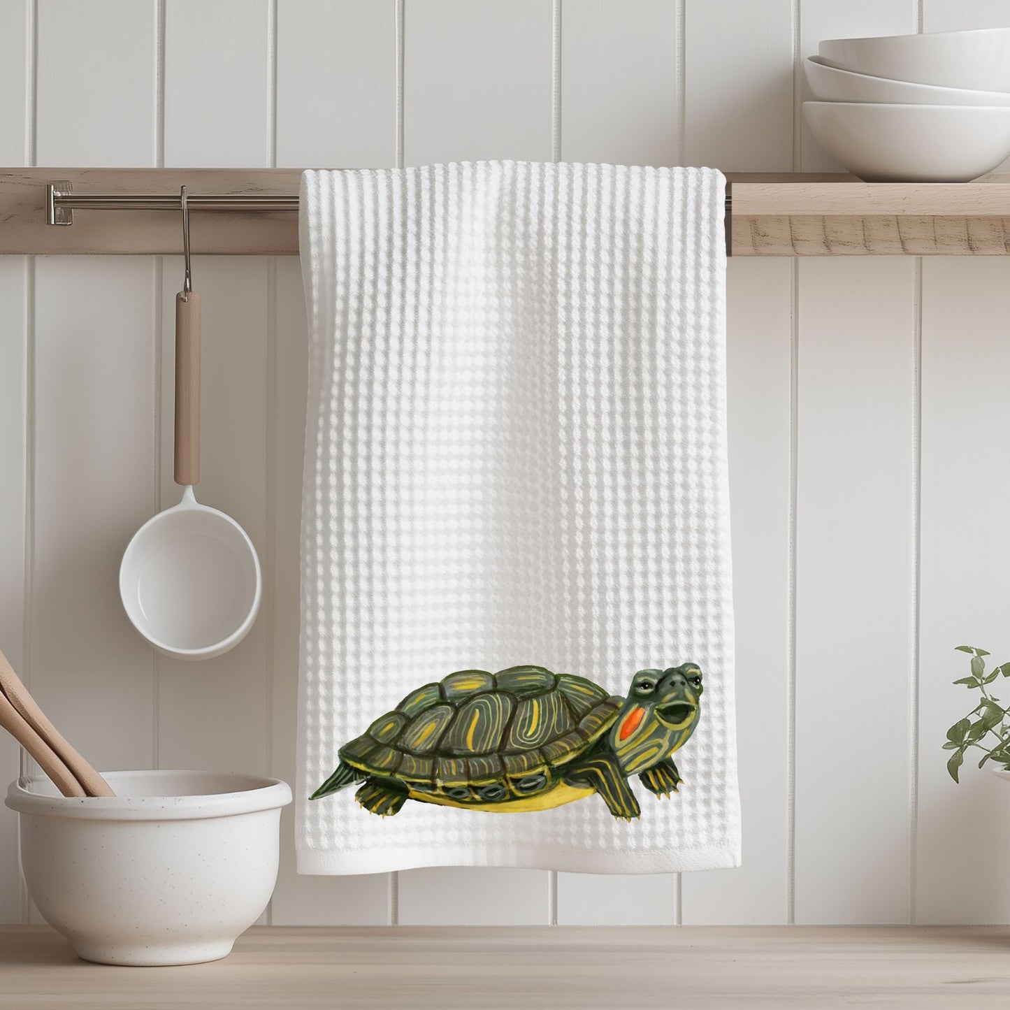 Turtle Kitchen Towel - MerikaArt