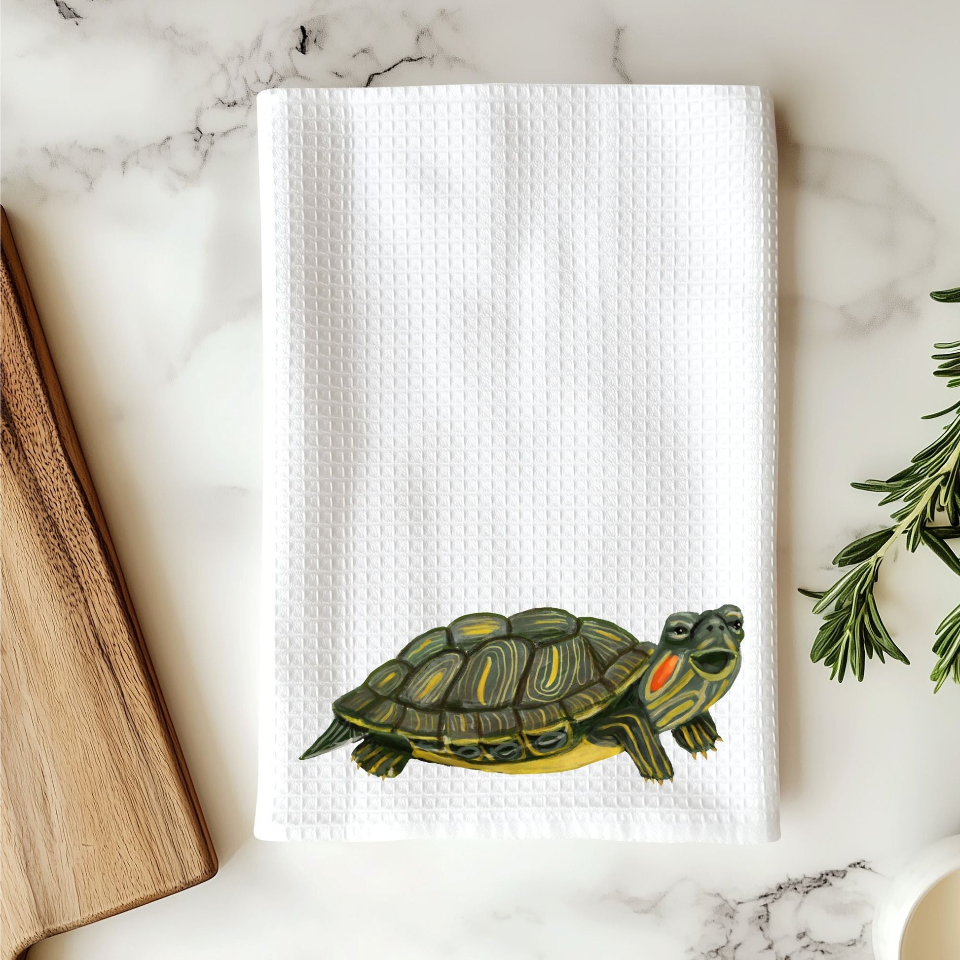 Turtle Kitchen Towel - MerikaArt