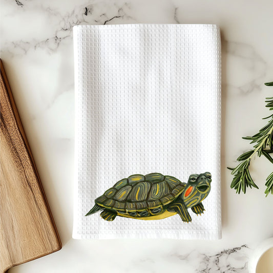 Turtle Kitchen Towel - MerikaArt