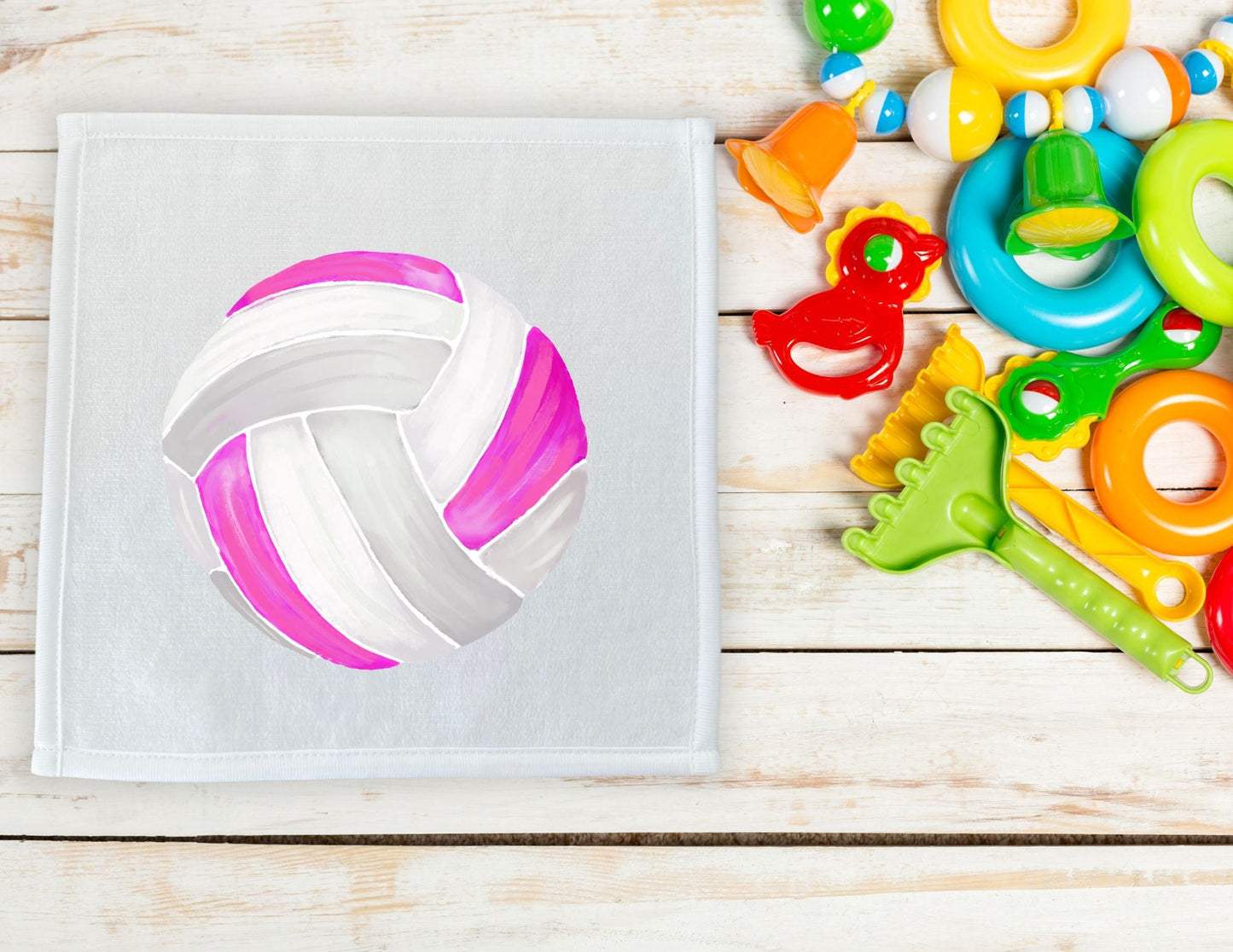 Volleyball Washcloth - MerikaArt