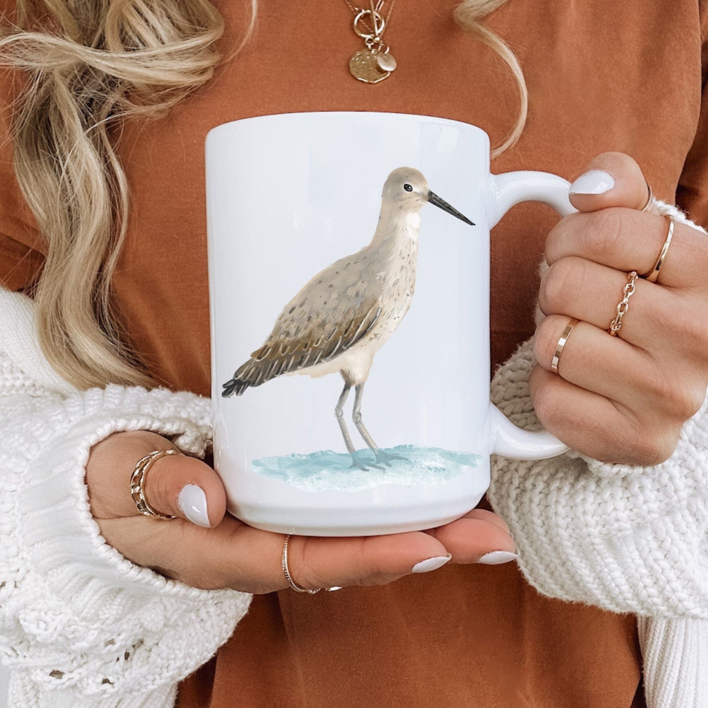 Willet Bird Mug - MerikaArt