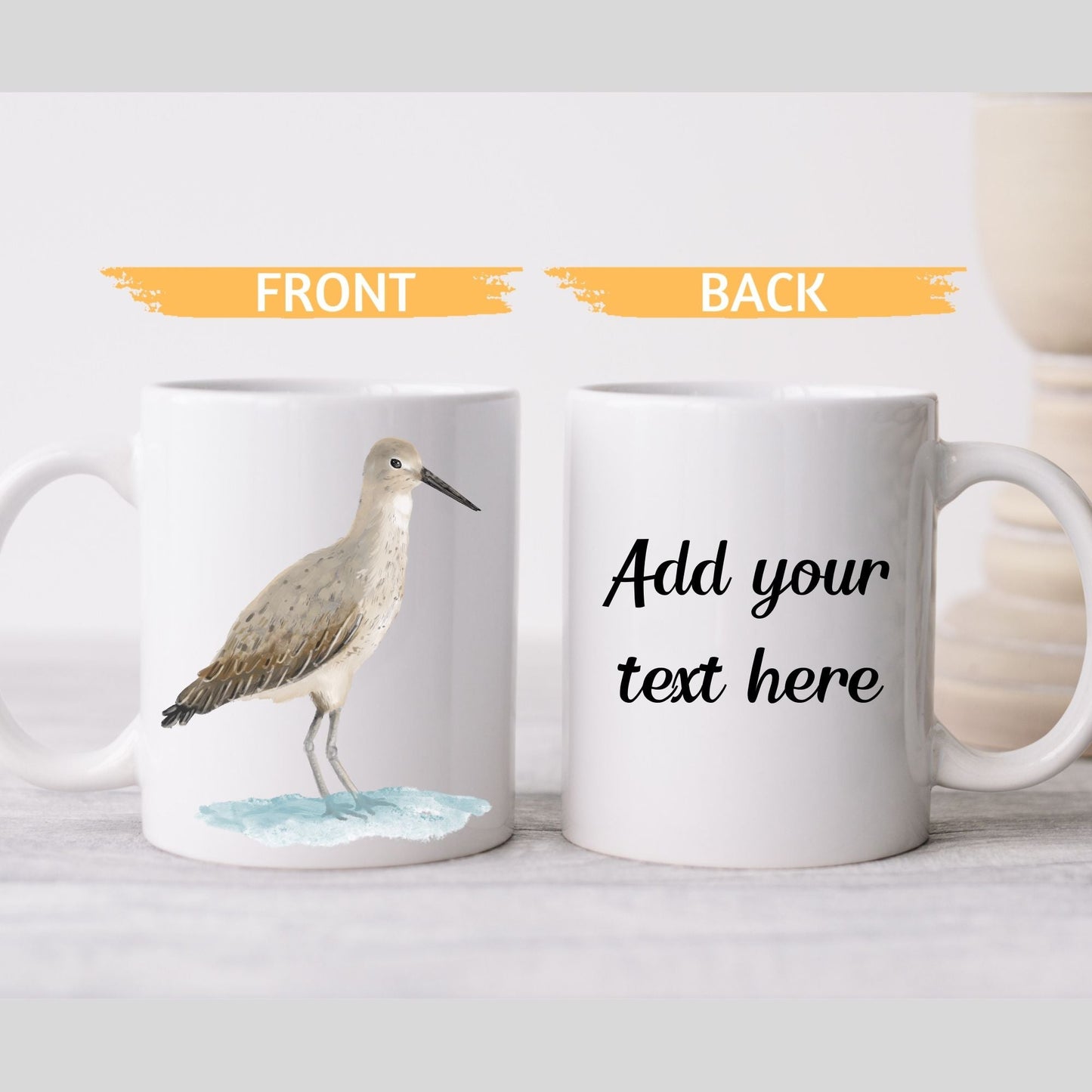 Willet Bird Mug - MerikaArt