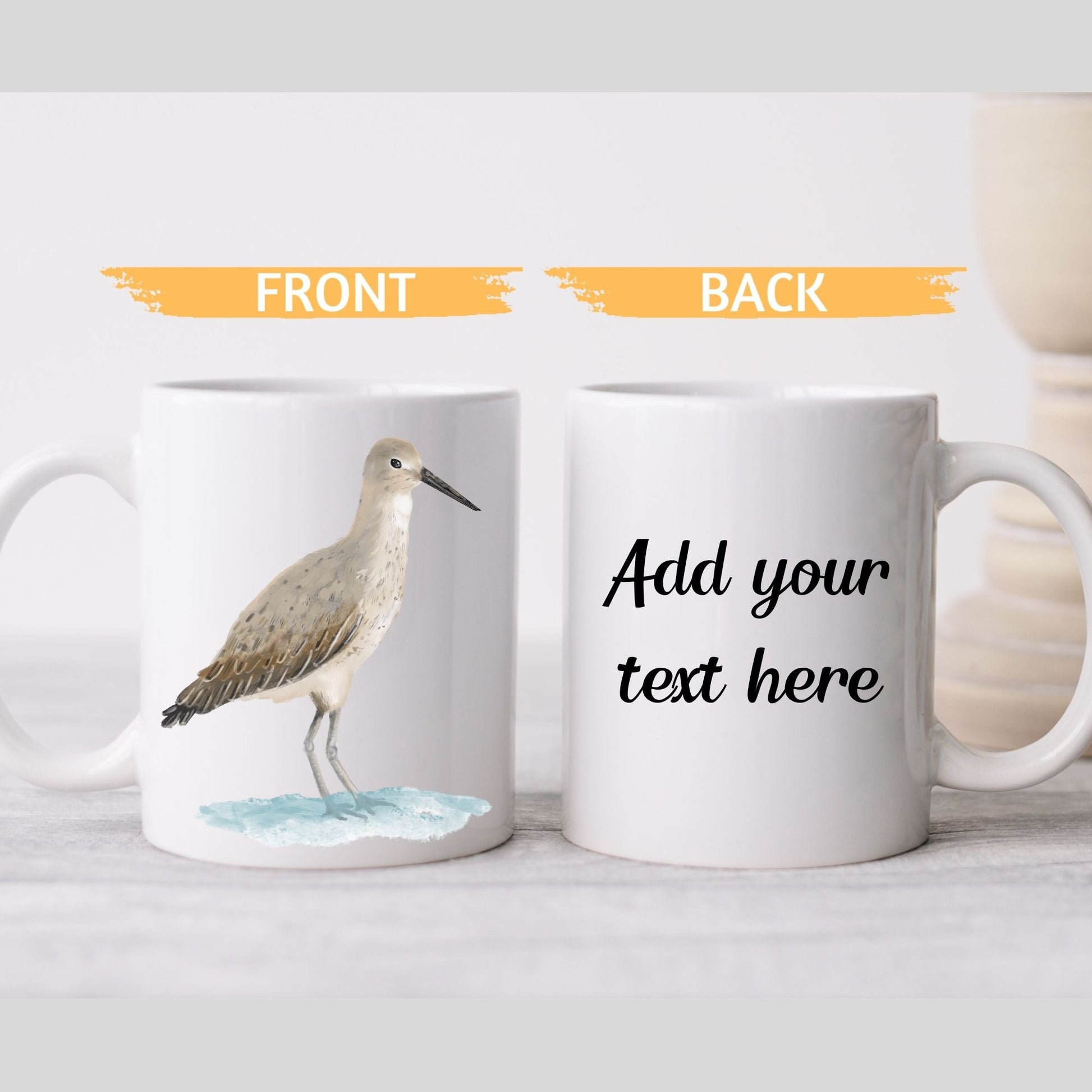 Willet Bird Mug - MerikaArt