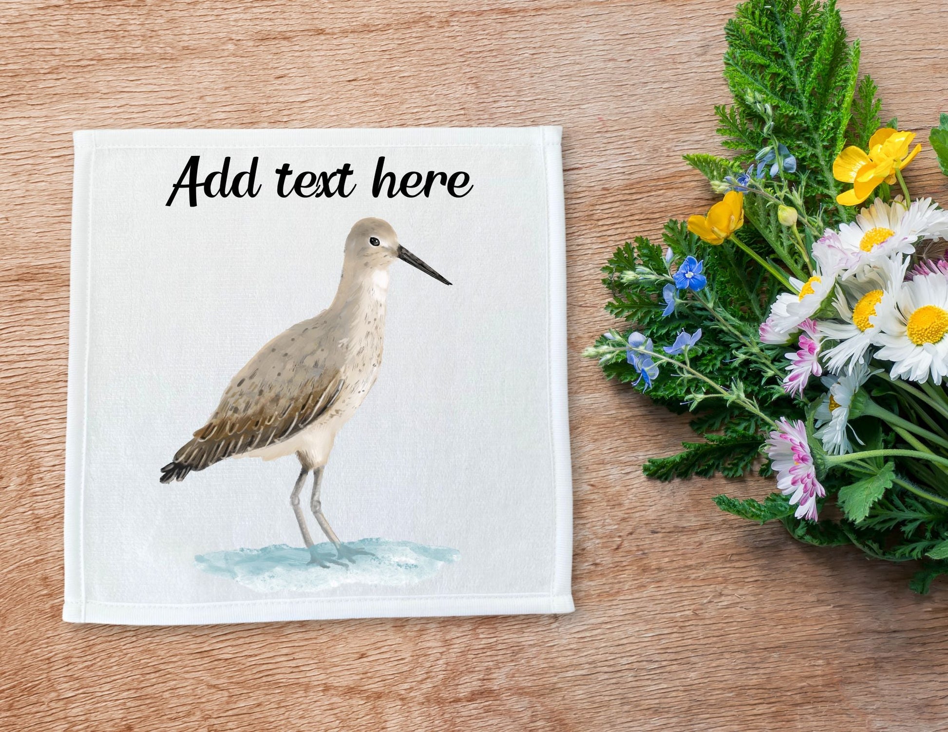 Willet Washcloth - MerikaArt