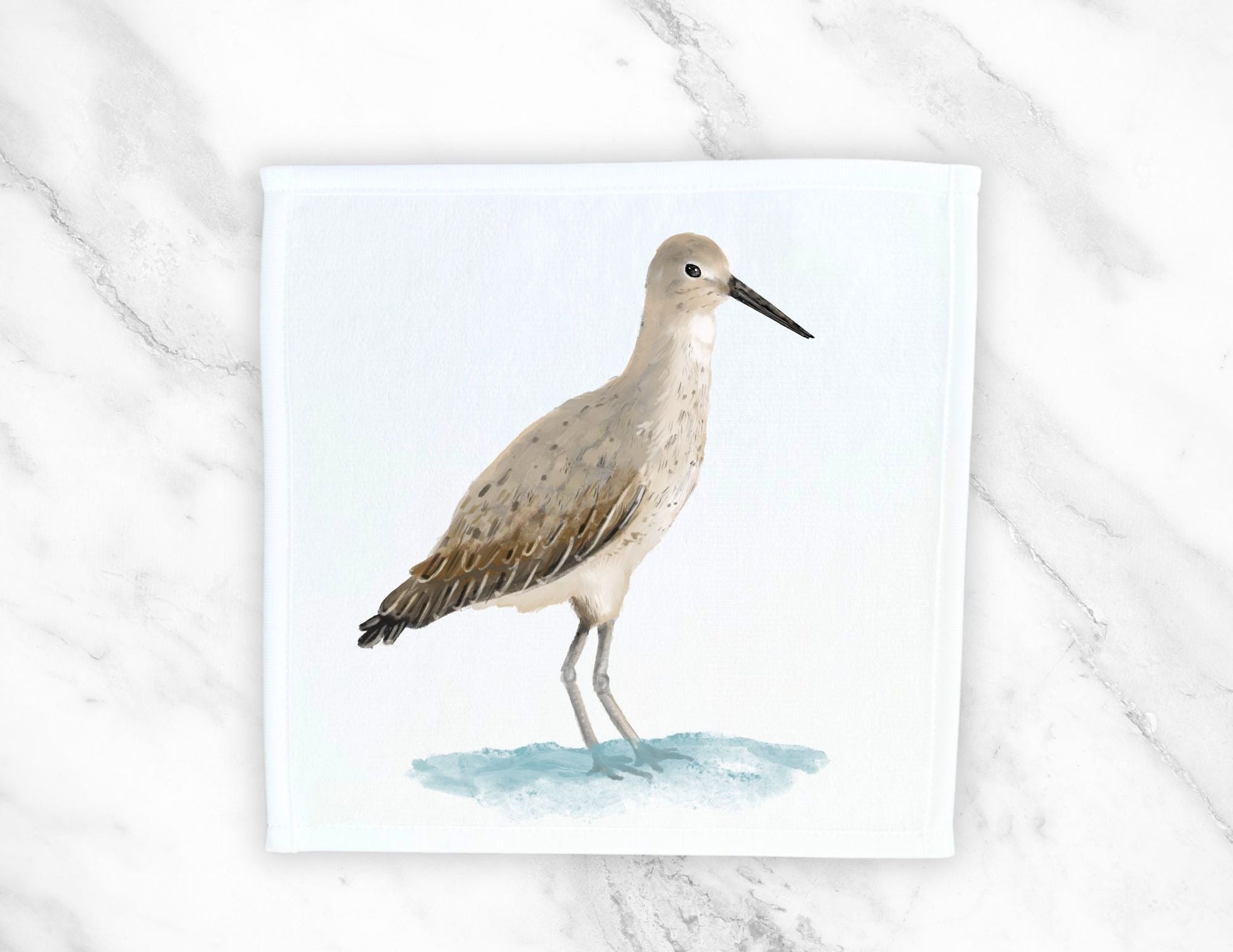 Willet Washcloth - MerikaArt