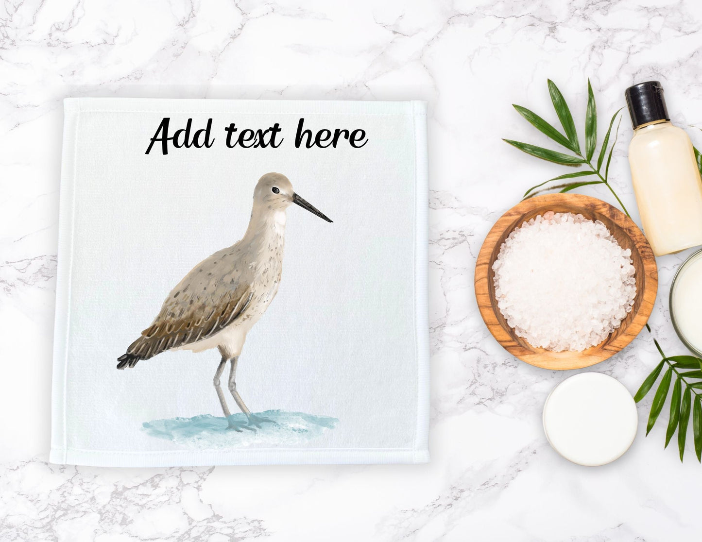 Willet Washcloth - MerikaArt