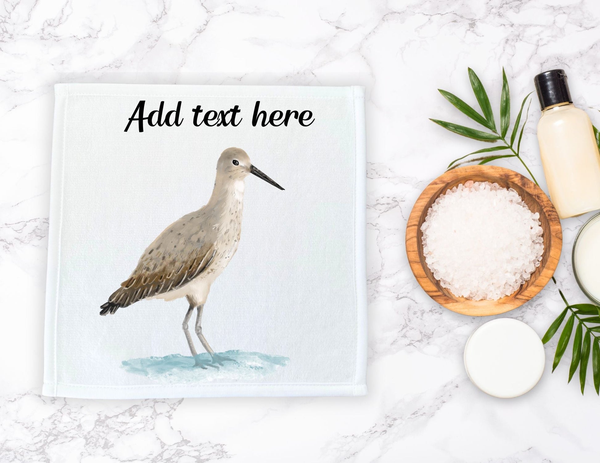 Willet Washcloth - MerikaArt