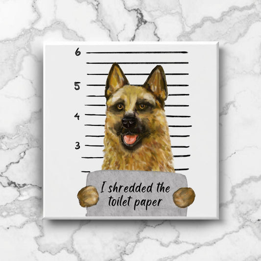 German Shepherd Ceramic Tile