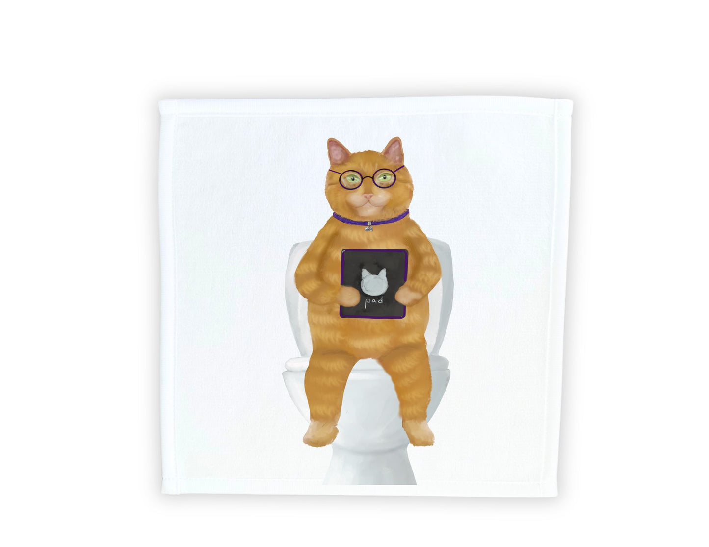 Playful Ginger Cat Washcloth – A Delight for Cat Enthusiasts