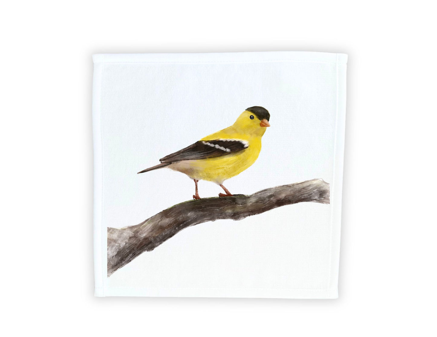 Elegant Golden Finch Washcloth – Perfect for Bird Enthusiasts