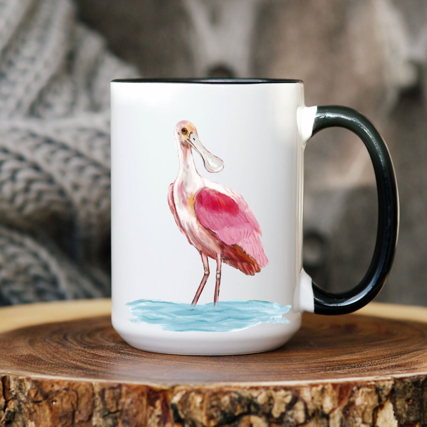 Roseate Spoonbill Ceramic Coffee Mug