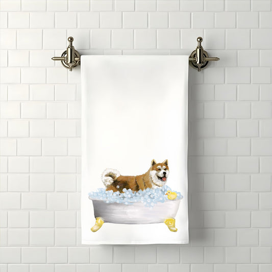 Akita Bath Bathroom Towel - MerikaArt