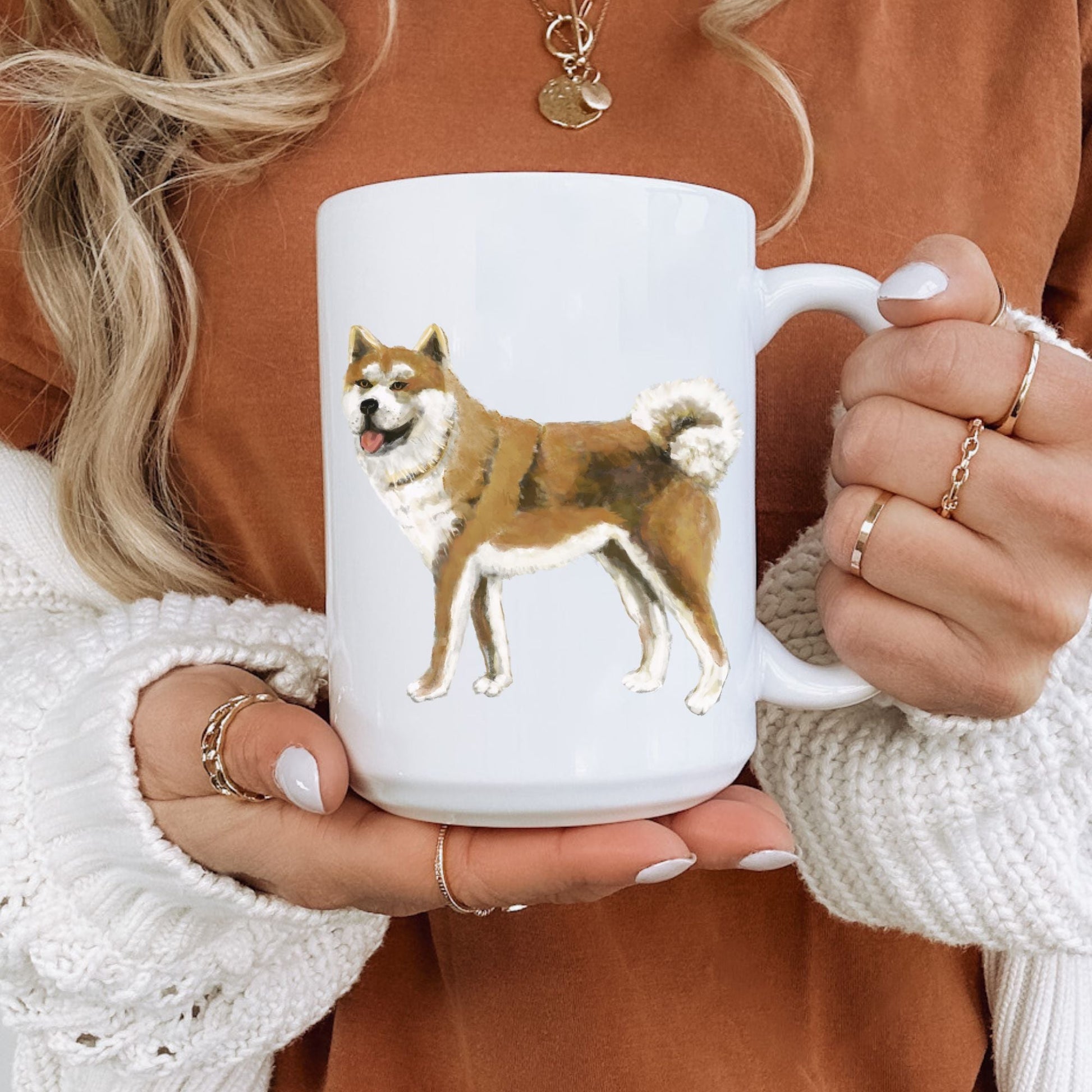 Akita Dog Mug - MerikaArt