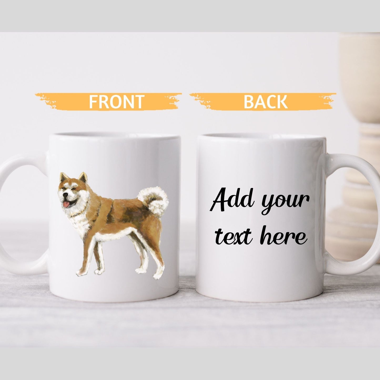 Akita Dog Mug - MerikaArt