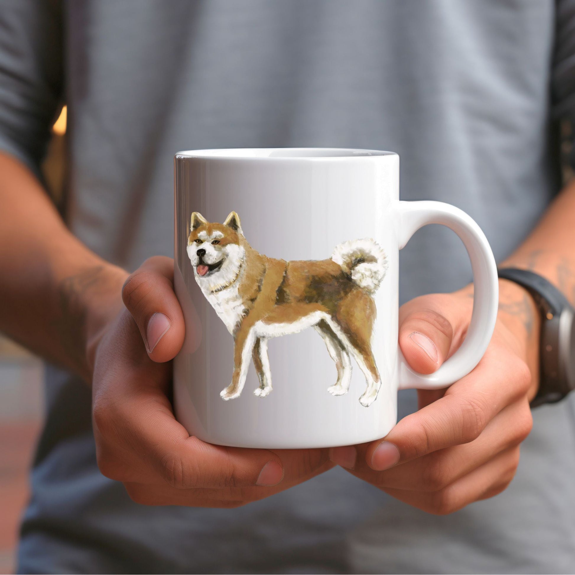 Akita Dog Mug - MerikaArt
