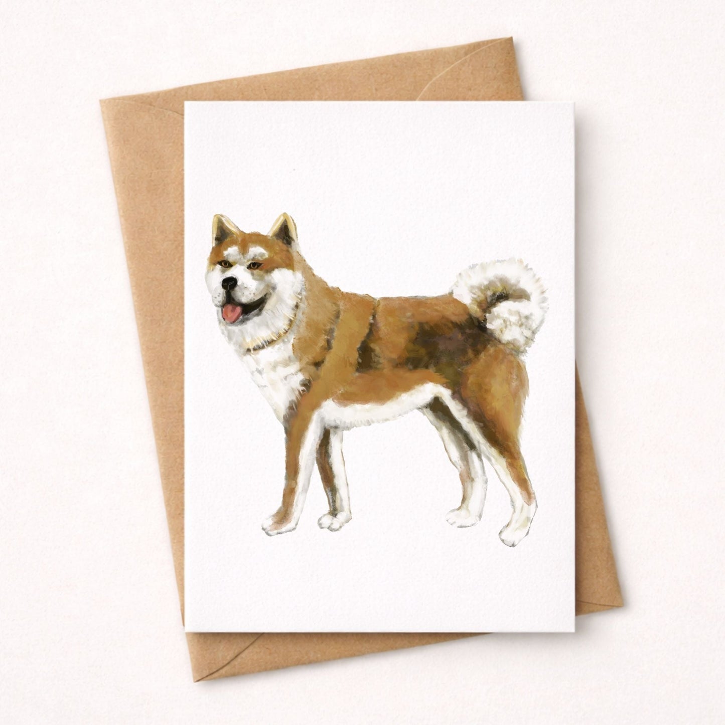 Akita Dog Postcard - MerikaArt
