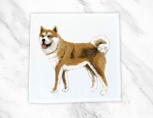 Akita Dog Washcloth - MerikaArt