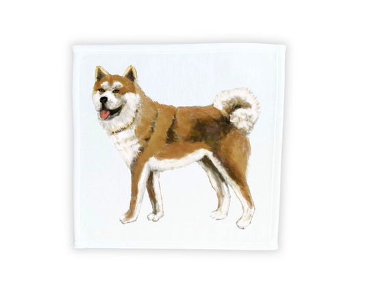 Akita Dog Washcloth - MerikaArt