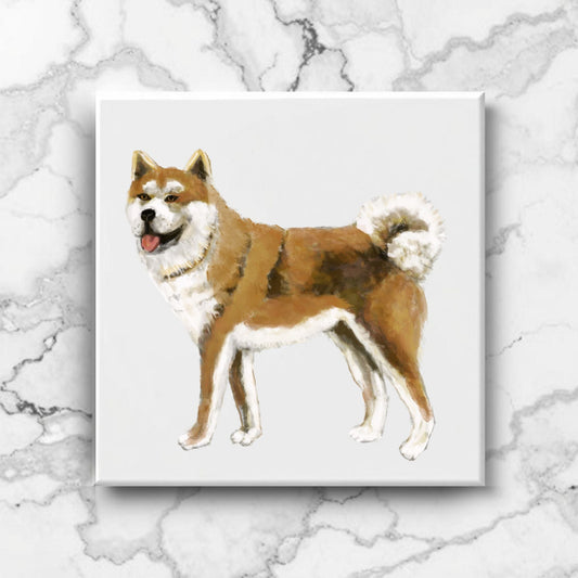 Akita Inu Ceramic Tile - MerikaArt