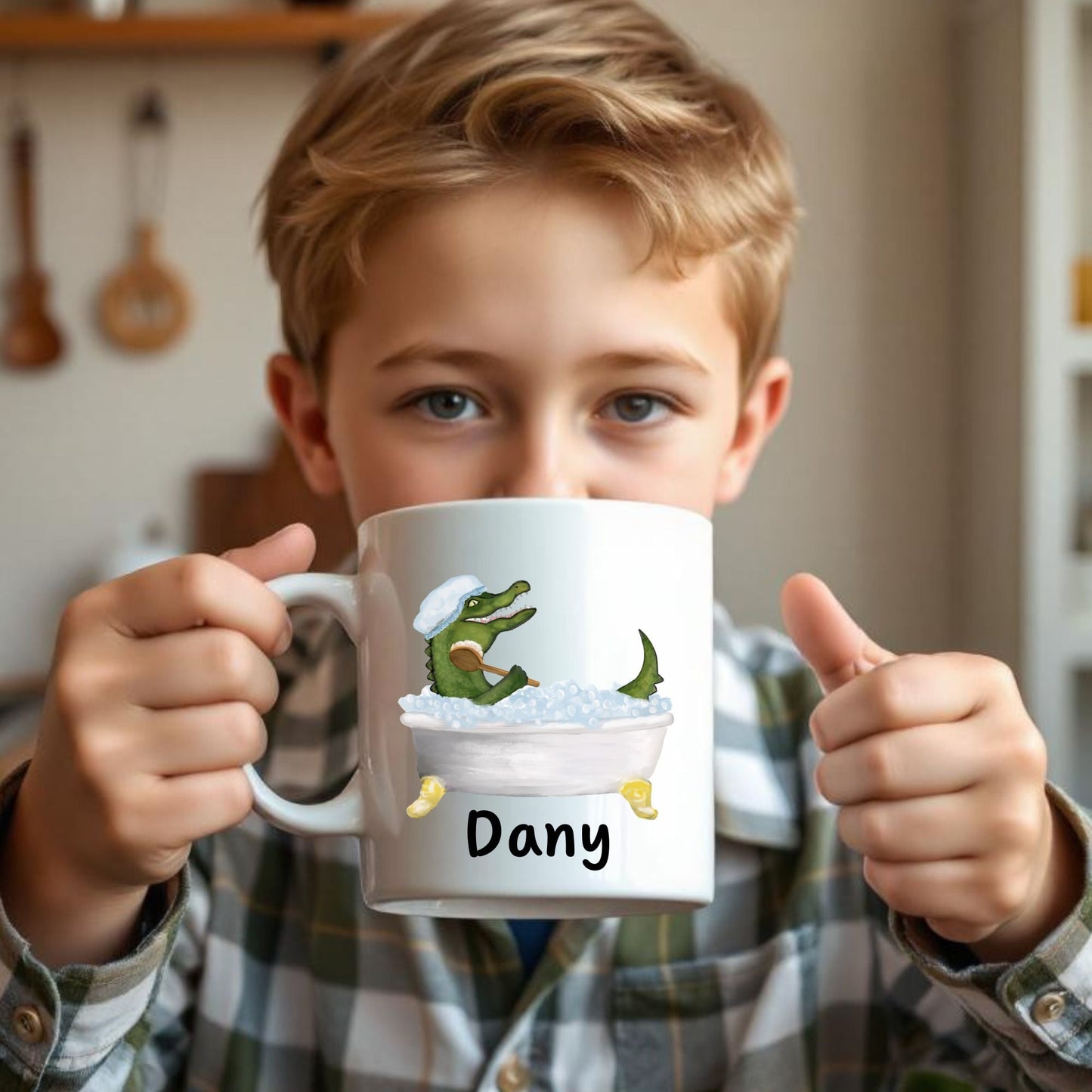 Alligator Bath Mug - MerikaArt