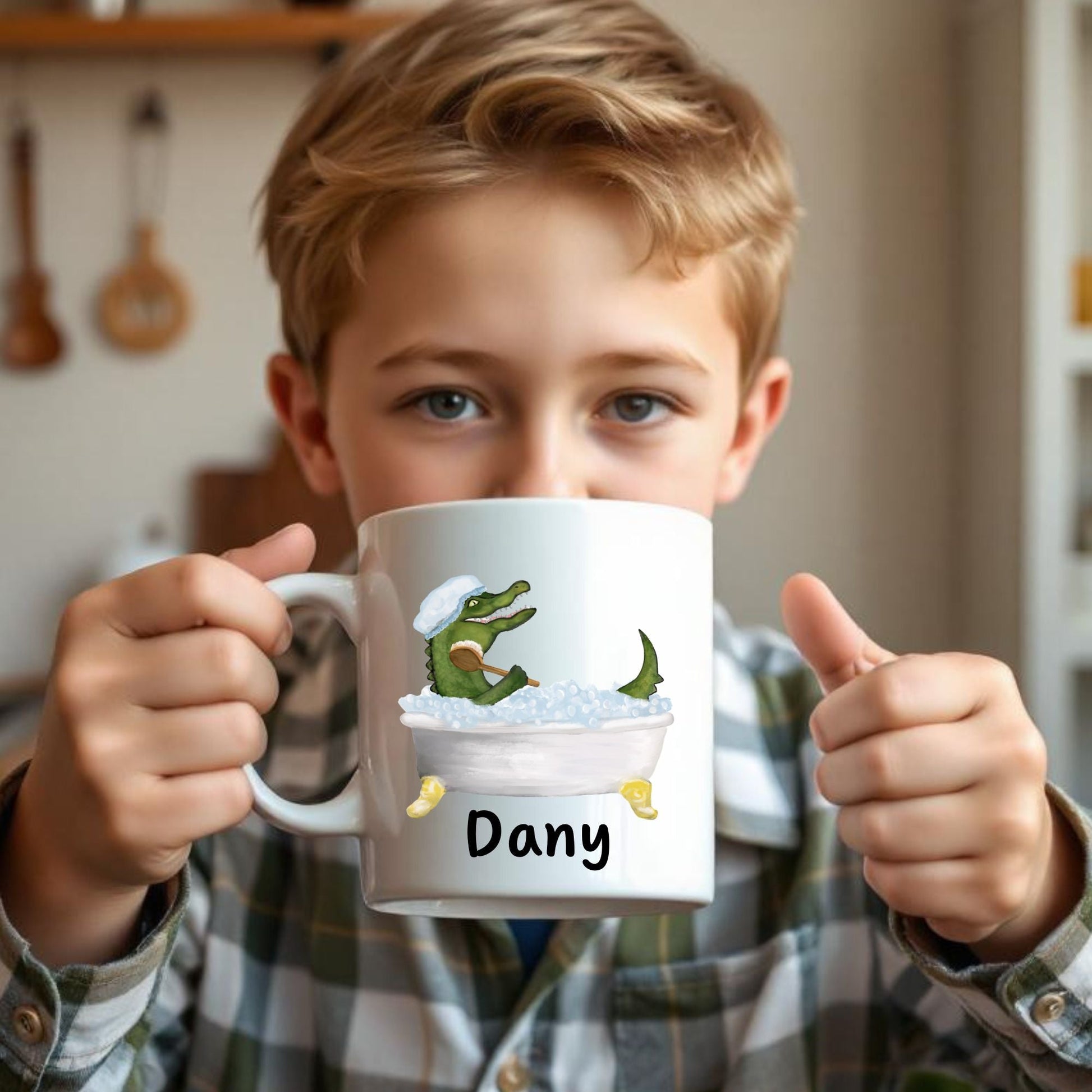 Alligator Bath Mug - MerikaArt