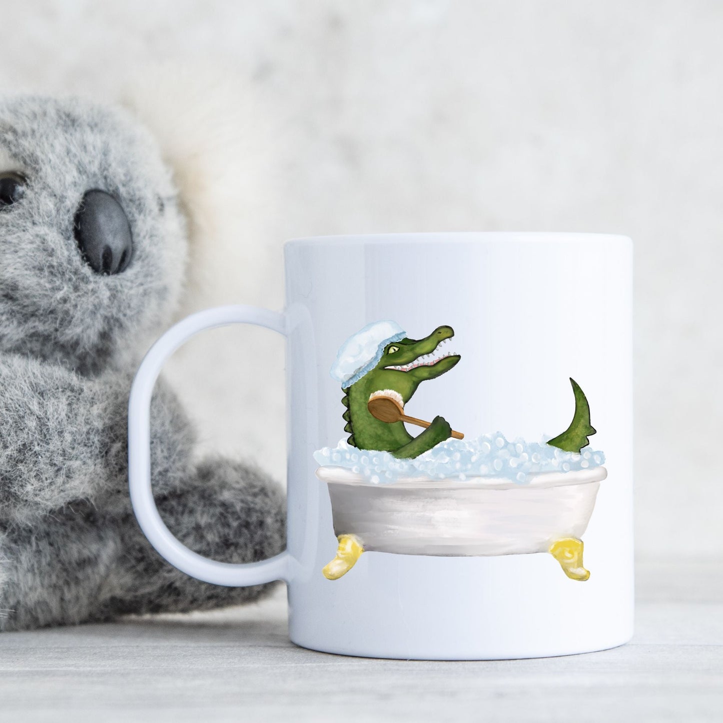 Alligator Bath Mug - MerikaArt