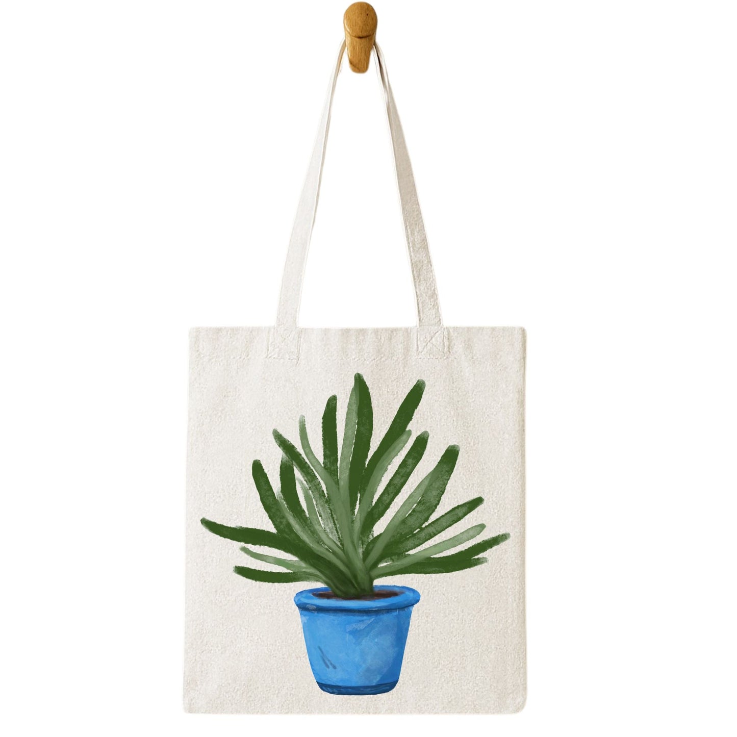 Aloe Vera Canvas Tote Bag - MerikaArt