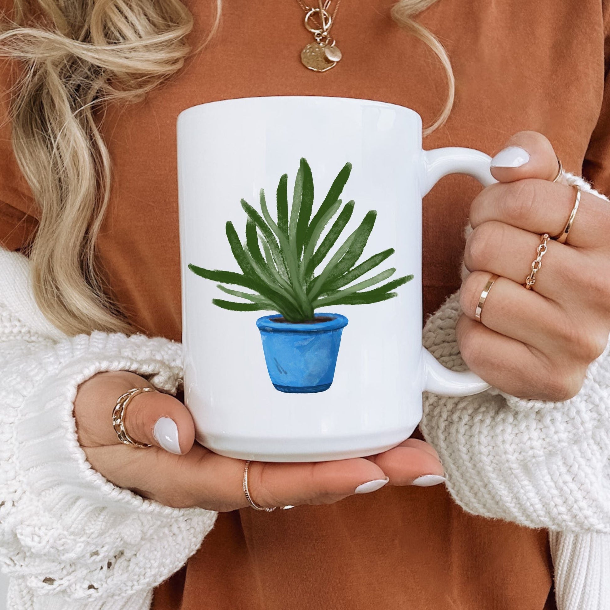 Aloe Vera Plant Mug - MerikaArt